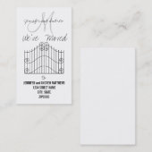 We zijn overgestapt naar New Address Announcement Visitekaartje (Voorkant / Achterkant)