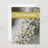 We zijn Passen getrouwd Spiraea Briefkaart (Voorkant / Achterkant)