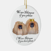 We zijn Pekingese Keramisch Ornament (Rechts)