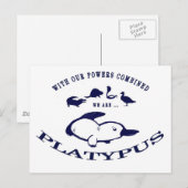 We zijn Platypus Briefkaart (Voorkant / Achterkant)