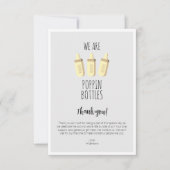 We zijn popping flessen leuk dank je kaart (Voorkant)