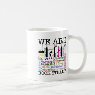 We zijn rock steady vrouwen boksen woord kunst koffiemok