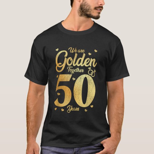 We zijn samen 50 jaar 50ste Jubileum bruiloft T-shirt (Voorkant)