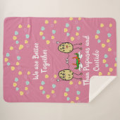 We zijn samen beter dan Pupusas en Curtido Sherpa Deken (Voorkant (horizontaal))