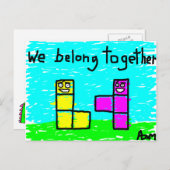 We zijn samen briefkaart (Voorkant / Achterkant)