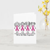 We zijn samen familievriendelijke borstkanker kaart (Gele Bloem)