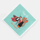 We zijn samen met Crawfish Boil Shower Party Servet (Hoek)