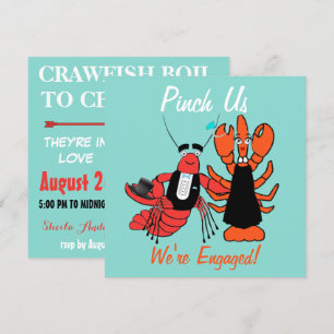 We zijn samen met Crayfish Boil Shower Party Kaart