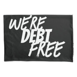 We zijn schuldenvrij kussensloop