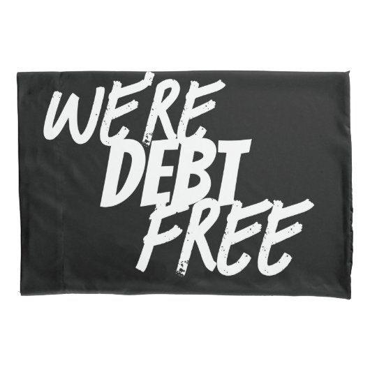 We zijn schuldenvrij kussensloop (Voorkant)