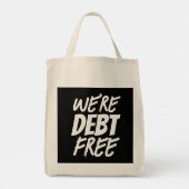 We zijn schuldenvrij! tote bag (Achterkant)