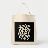 We zijn schuldenvrij! tote bag (Voorkant)