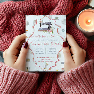 We zijn Sew Excited! Naaigoed met geboorte Kaart