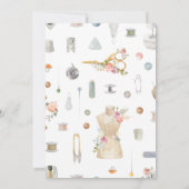 We zijn Sew Excited! Naaigoed met geboorte Kaart (Achterkant)