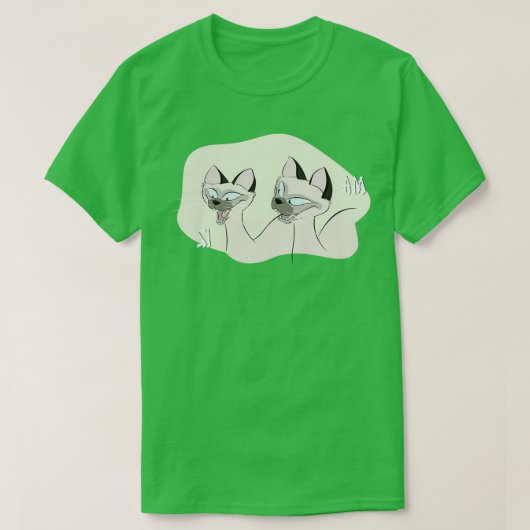 We zijn Siamese als je wilt T-shirt (Design voorkant)