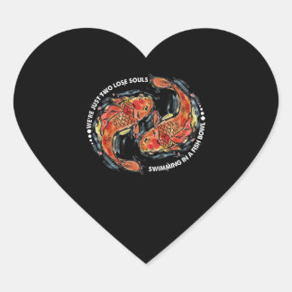 We zijn slechts twee verloren zielen die in een vi hart sticker