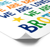 We zijn slimme broers van de beste eer poster (Hoek)