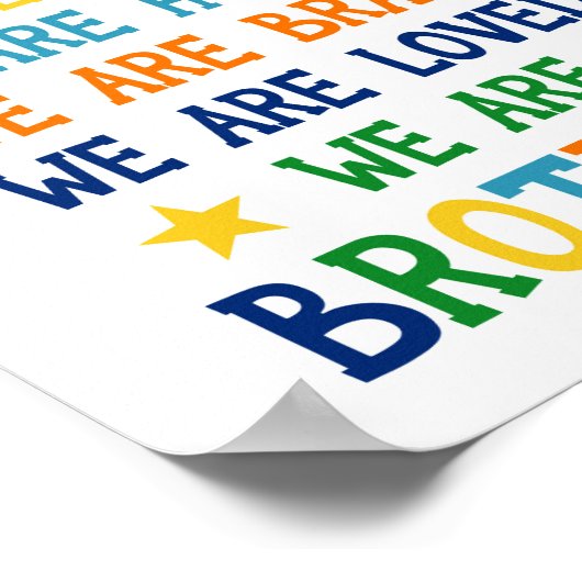 We zijn slimme broers van de beste eer poster (Hoek)