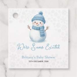 We zijn Sneeuwenthousiaste Sneeuwmannen Boy Baby s Bedankjes Labels