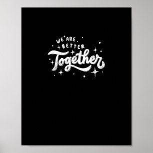 We Zijn Sterker Samen Inspiratief Ontwerp  Poster