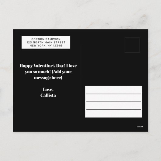 We zijn Stinkin' Cute Skunk Valentijnsdag Greeting Feestdagenkaart (Achterkant)