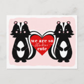 We zijn Stinkin' Cute Skunk Valentijnsdag Greeting Feestdagenkaart (Voorkant)