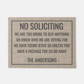 We zijn te broke om geld te kopen deurmat (Voorkant)