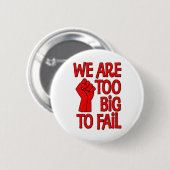 We zijn te groot om te mislukken ronde button 5,7 cm (Voorkant /achterkant)