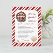 We zijn terug Elf Letter Kaart (Staand voorkant)