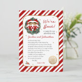 We zijn terug Elf Letter Kaart (Staand voorkant)