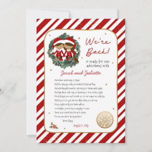 We zijn terug Elf Letter Kaart