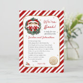 We zijn terug Elf Letter Kaart (Staand voorkant)