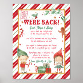 We zijn terug met de Kerst Elf Brief Poster (Voorkant)