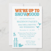 We zijn tot sneeuw goed vrijgezellenfeestje kaart (Voorkant)