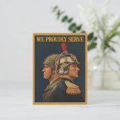 We zijn trots op het  leger briefkaart (Staand voorkant)