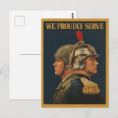 We zijn trots op het  leger briefkaart (Voorkant / Achterkant)