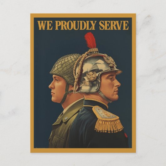 We zijn trots op het  leger briefkaart (Voorkant)