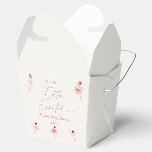 We zijn Tutu-enthousiast Ballerina Roze Baby showe Bedankdoosjes (Geopend)