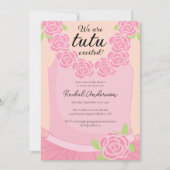 We zijn Tutu-enthousiast Ballerina Roze Baby showe Kaart (Voorkant)