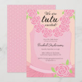 We zijn Tutu-enthousiast Ballerina Roze Baby showe Kaart (Voorkant / Achterkant)