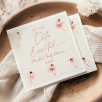 We zijn Tutu-enthousiast Ballerina Roze Baby showe