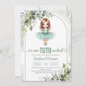 We zijn tutu enthousiast tutu groen en goud kaart (Voorkant)