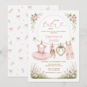 We zijn Tutu Opgewonden Baby Shower Uitnodiging