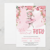 We zijn tutu opgewonden bunny bloemenmeisje Baby s Kaart (Voorkant / Achterkant)