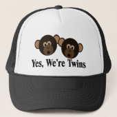We zijn tweelingen-apen. trucker pet (Voorkant)