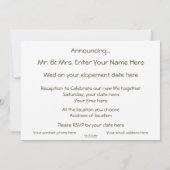 We zijn uitgegroeid in de bergen ; Muir-Mtns geroe Kaart (Achterkant)