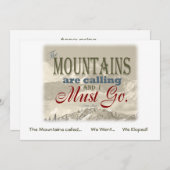 We zijn uitgegroeid in de bergen ; Muir-Mtns geroe Kaart (Voorkant / Achterkant)