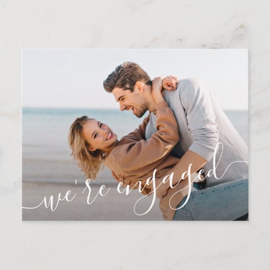 We zijn uitgenodigd voor het fotohuwelijk om de da aankondigingskaart (Voorkant)