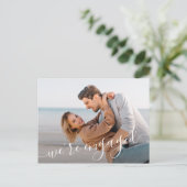 We zijn uitgenodigd voor het fotohuwelijk om de da aankondigingskaart (Staand voorkant)