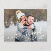 We zijn uitgenodigd voor het fotohuwelijk om de da aankondigingskaart (Voorkant)